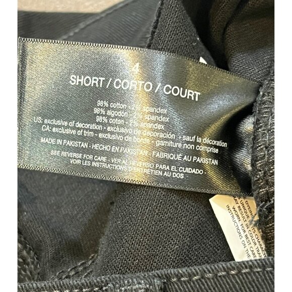 NWT Gloria Vanderbilt Amanda Black Jeans Size 4 short The Original Slimming Jean - Picture 7 of 10